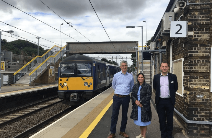 Priti at Marks Tey train station