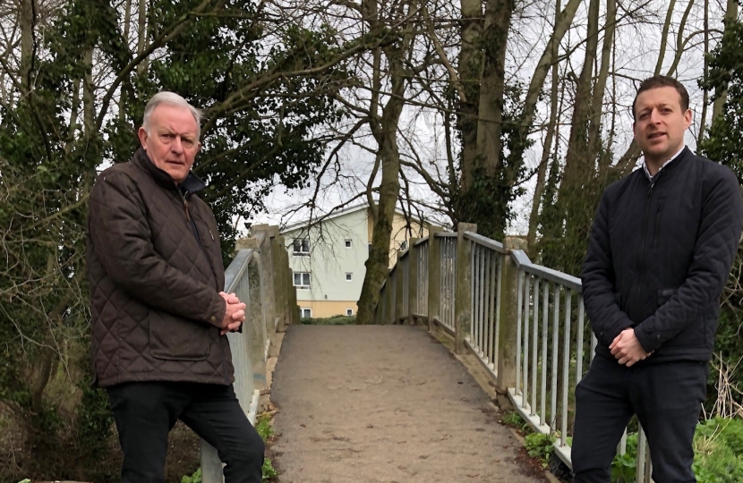 James Coleridge (Right) with Ron Ramage