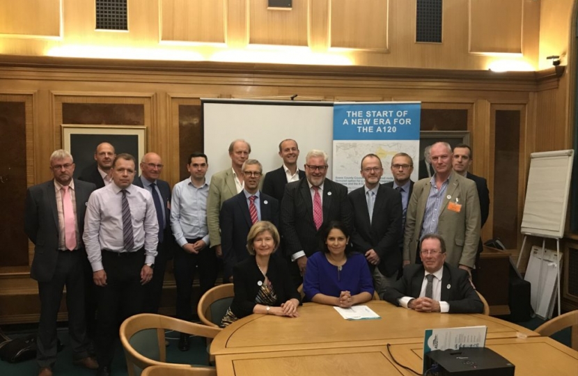  The A120 campaign board at their meeting on 11th July at County Hall, Chelmsford.